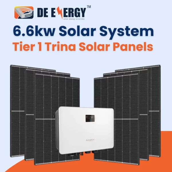 6.6kw Solar System - Tier 1 Trina Solar Panels