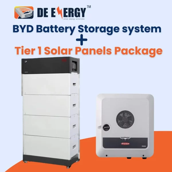 BYD Battery Storage system + Tier 1 Solar Panels Package