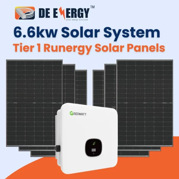 6.6kw Solar System - Tier 1 Runergy Solar Panels